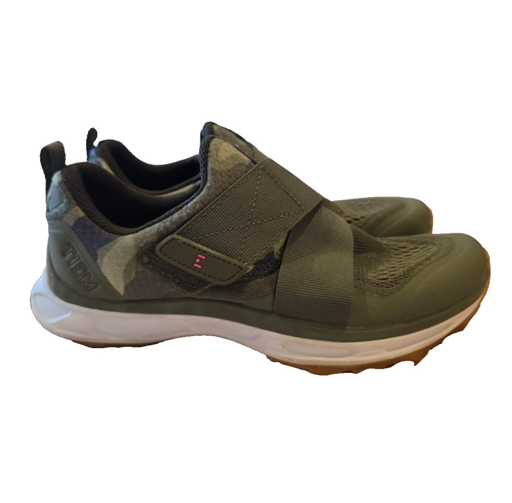 Tiem Slipstream Cycling Shoes Women's 6 Camo Green Indoor 2-Bolt SPD Cleats Spin